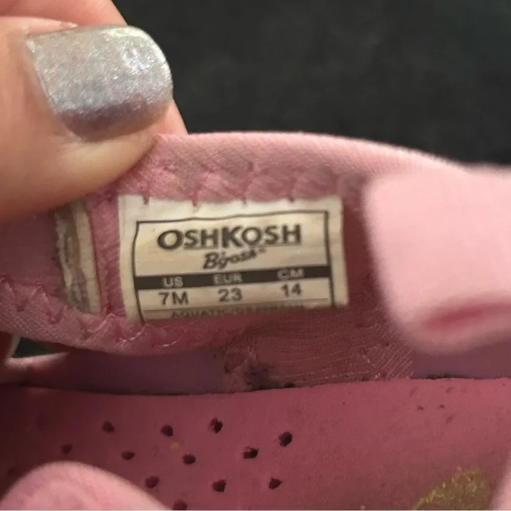 OSH KOSH pink tie dye sandals shoes kids 7